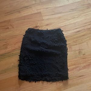 Paper white black skirt